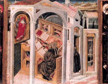 喬瓦尼 迪 保羅 St. Jerome Appearing to St. Augustine 喬瓦尼 迪 保羅 St. Jerome Appearing to St. Augustine